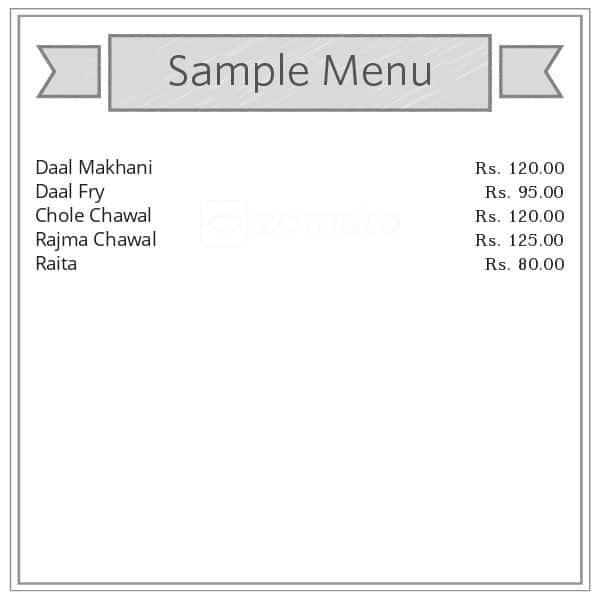 Pooja Caterers menu