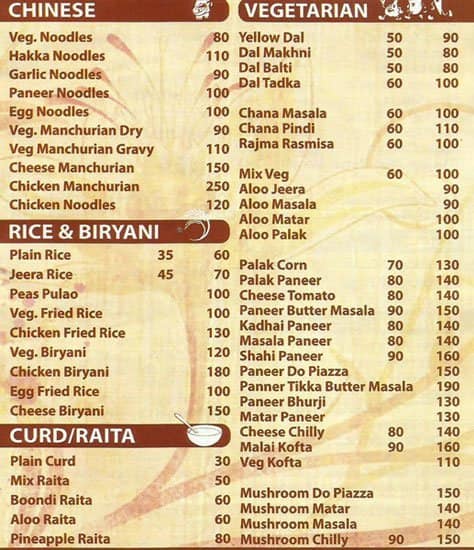 Masala Junction 71 Menu, Menu for Masala Junction 71, Sector 71, Mohali ...