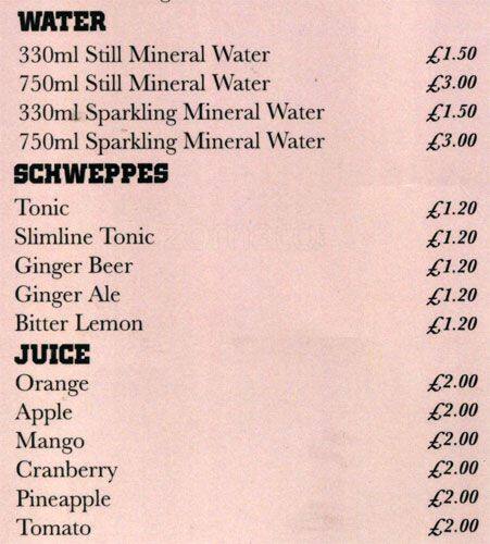 The Rocket menu