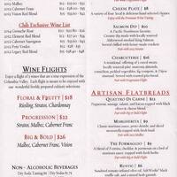 Columbia Winery Menu Menu For Columbia Winery Woodinville Woodinville