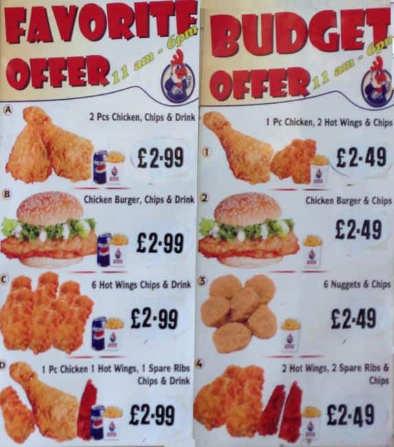 Favorite Chicken & Ribs Menu Zomato UK
