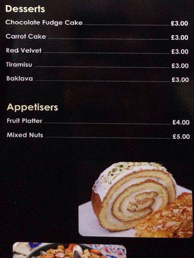 Walnut Bakery menu