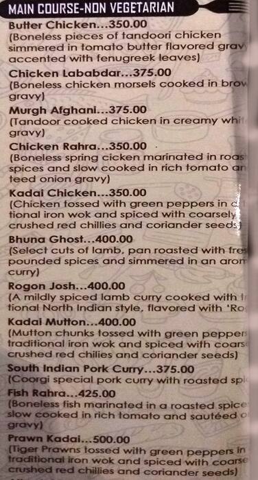 Ziya menu