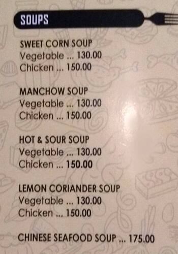 Ziya menu