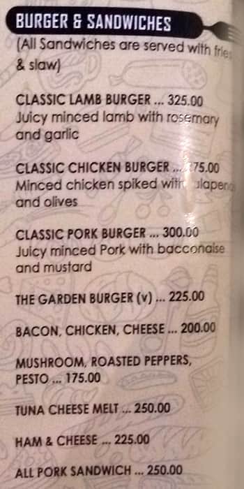 Ziya menu