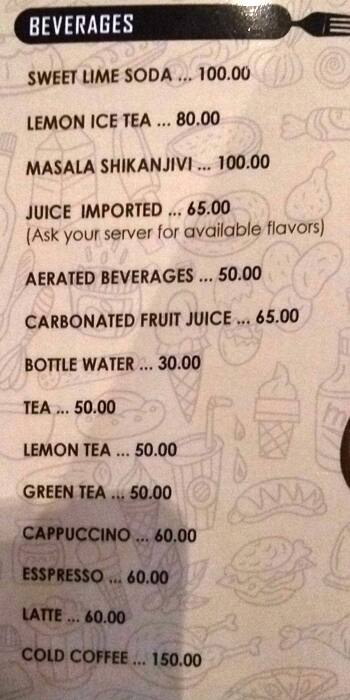 Ziya menu