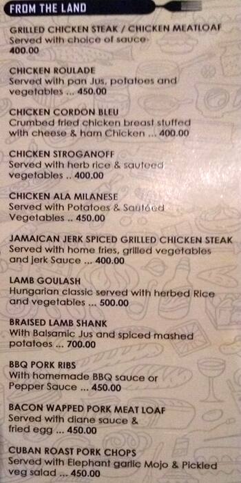Ziya menu