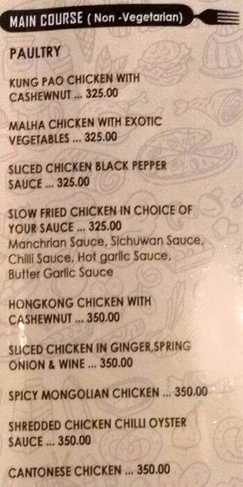 Ziya menu