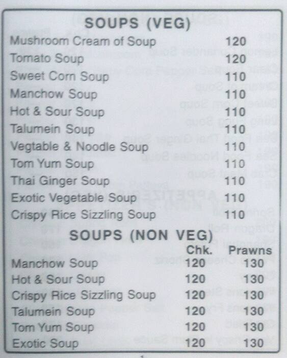 Chopstix menu