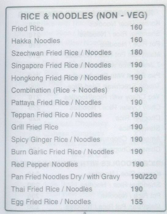 Chopstix menu