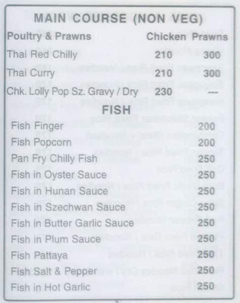 Chopstix menu