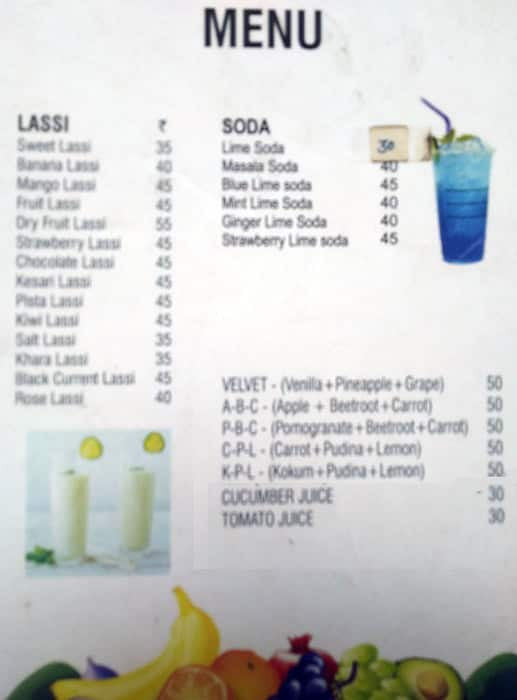 Menu at Juice Junction, Bengaluru, 38