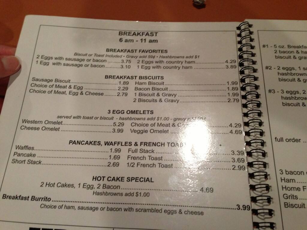 Grumpy's at the Bay Menu, Menu for Grumpy's at the Bay, Fairfield Bay