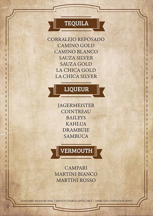 The Lords and Barons menu