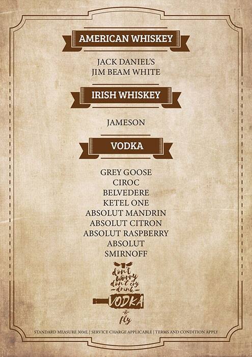 The Lords and Barons menu