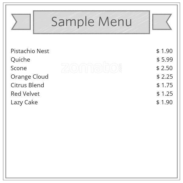 Menu at Tria Cafe & Bakery, Oakville