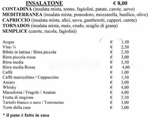 Menu di the Square 