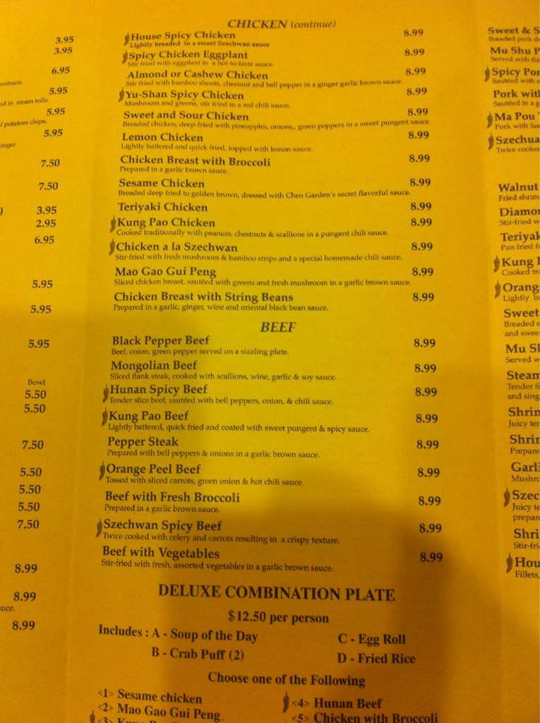 the restaurant information including the chens garden menu items and prices may have been modified since the last website update - Chens Garden 2 the restaurant information including the chens garden menu items and prices may have been modified since the last website update - Chens Garden 2
