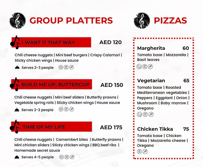 Menu of The Other Office Karaoke, Business Bay, Dubai
