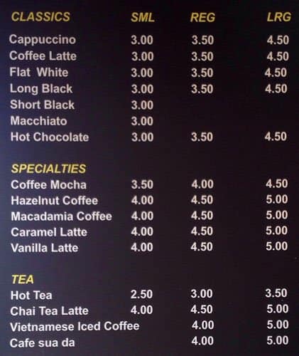 Primo Caffe Menu, Menu for Primo Caffe, Bankstown, Sydney - Urbanspoon ...