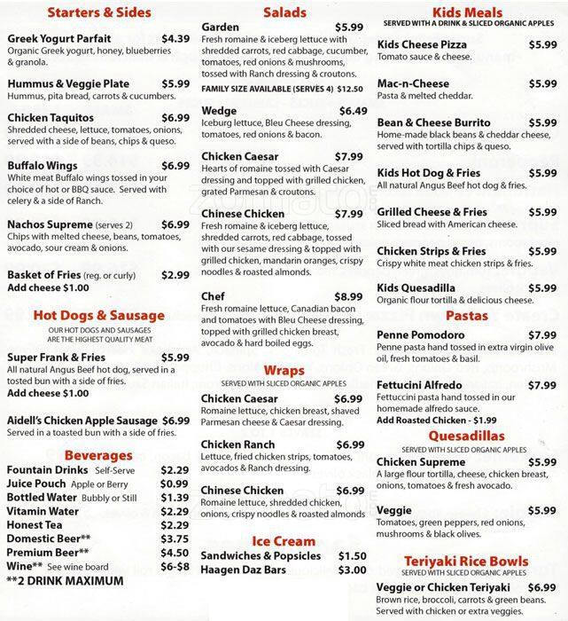 Super Franks Fun Adventure Menu Urbanspoon/Zomato