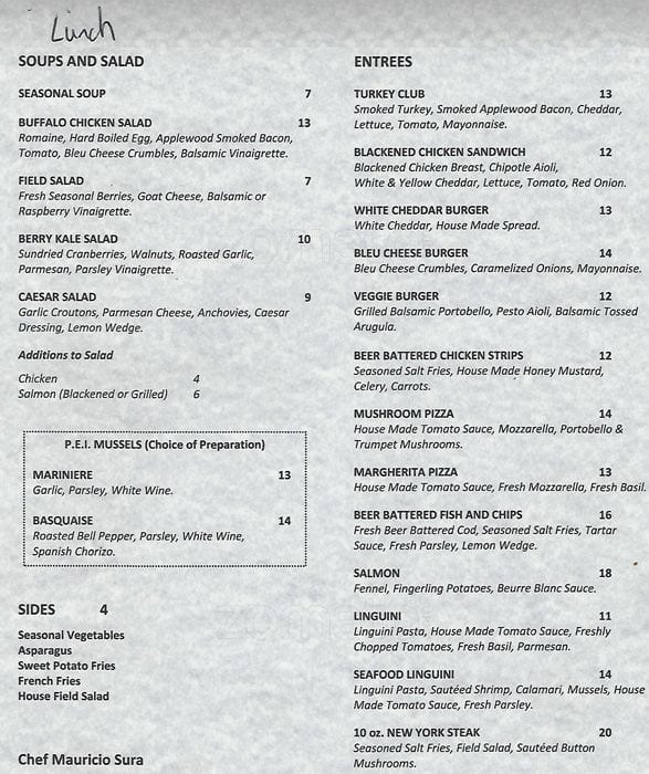 Fish & Farm Menu, Menu for Fish & Farm, Financial District, San