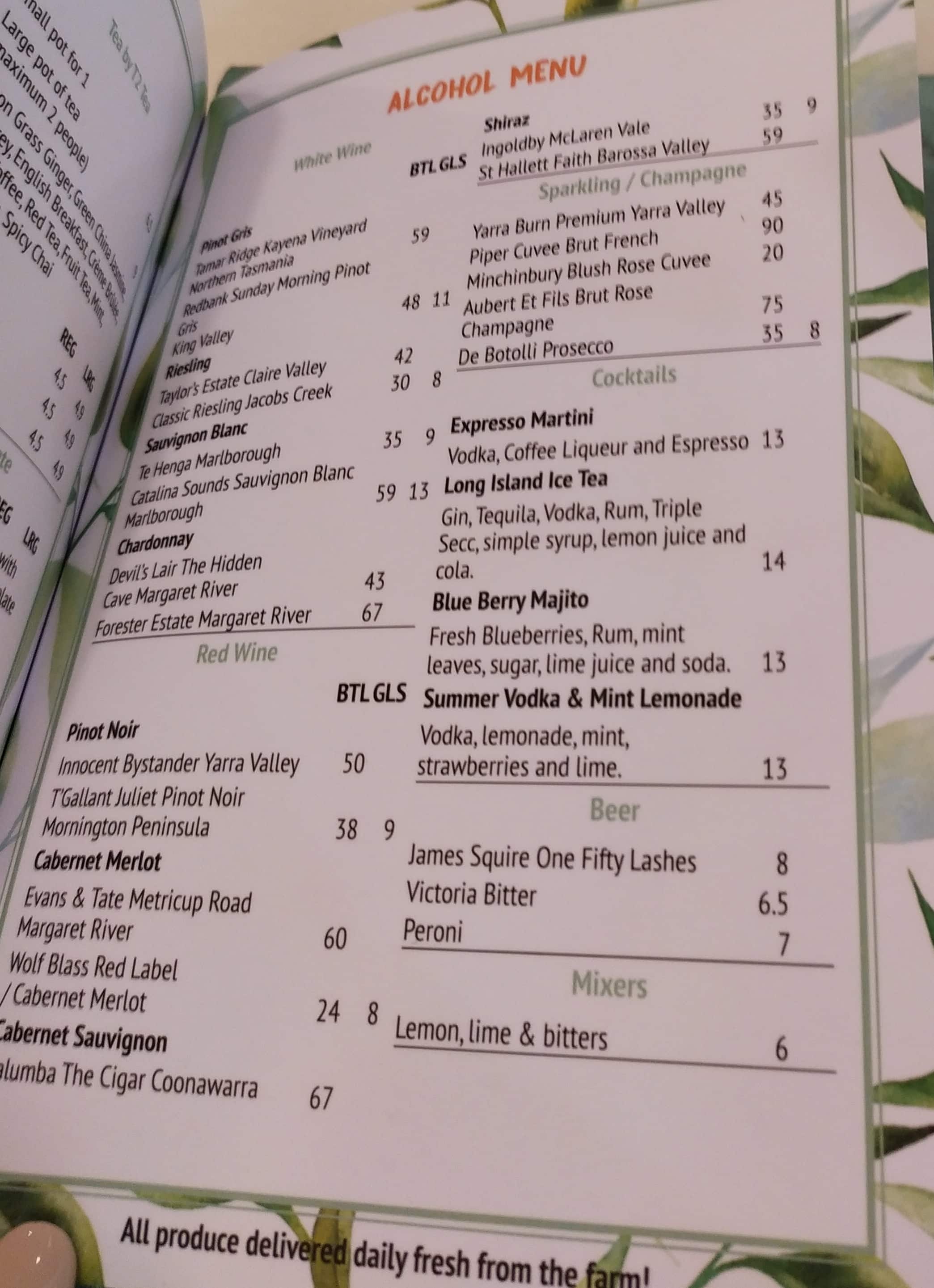 Menu at SUGAR 'N SPICE restaurant, Chatswood