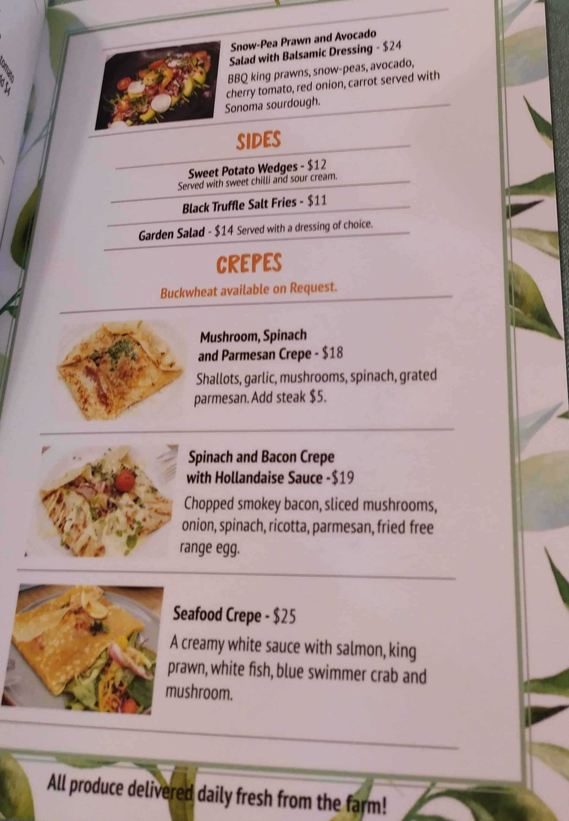 Menu at SUGAR 'N SPICE restaurant, Chatswood