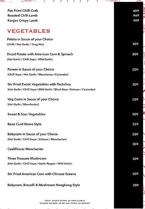 Chilly Culture menu