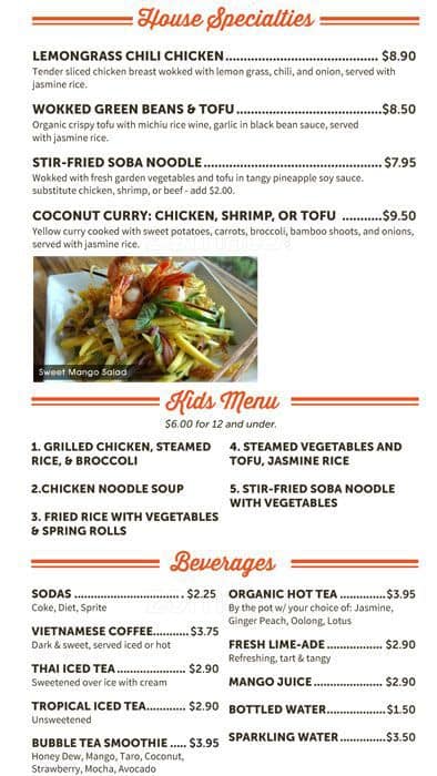 Menu at Bambuza Vietnam Kitchen - PDX Airport pub & bar, Portland, NE ...