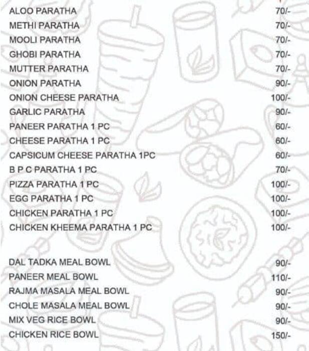 Menu of Mom's Kitchen, Kothapet, Hyderabad