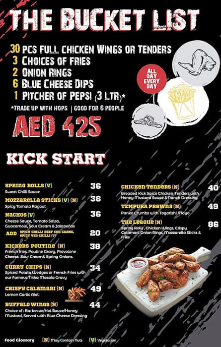 KICKERS SPORTS BAR, Dubai - Menu, Preços & Comentários de Restaurantes