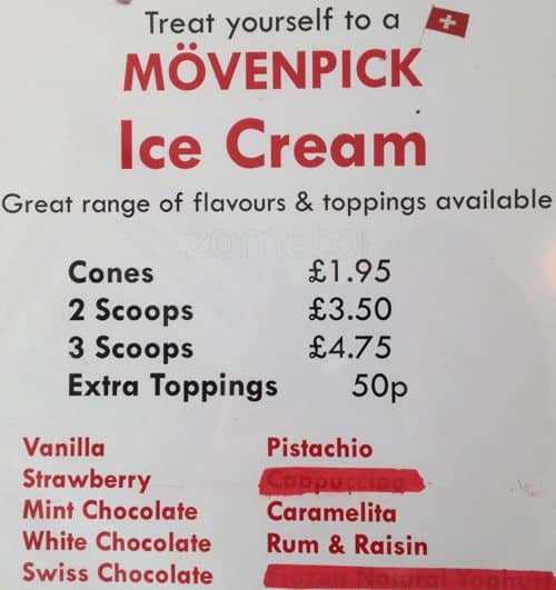 Menu at Anchors Didsbury restaurant, Manchester