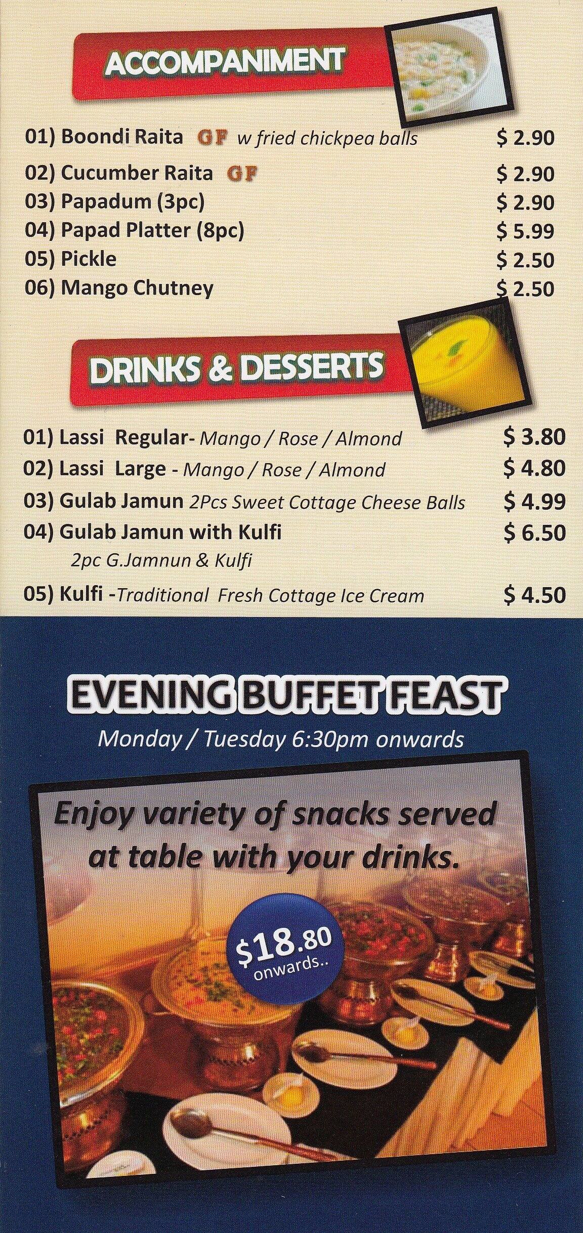 7 Hills menu