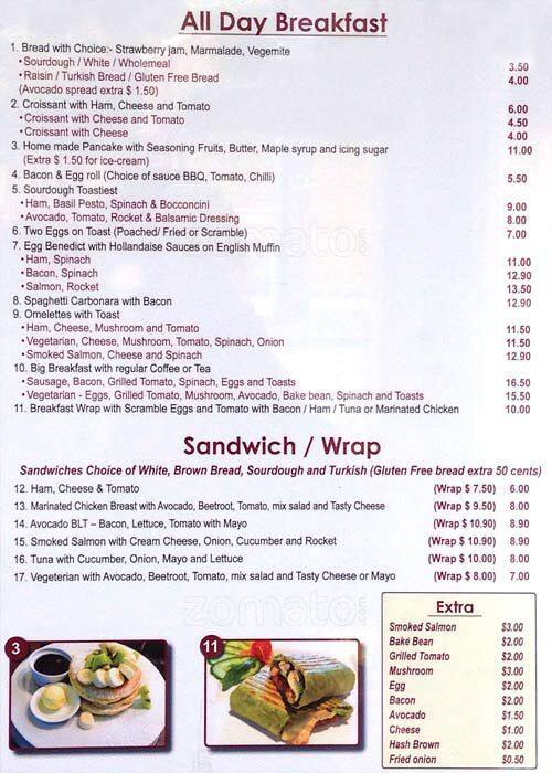 h and t menu