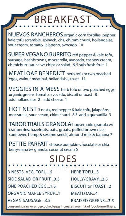 Carta de A N D Cafe