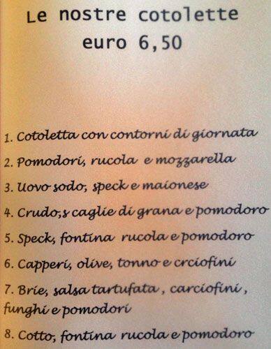 Menu di Caffecioccolata 