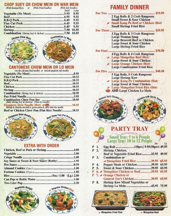 China Chef Menu Menu For China Chef Burbank Chicago