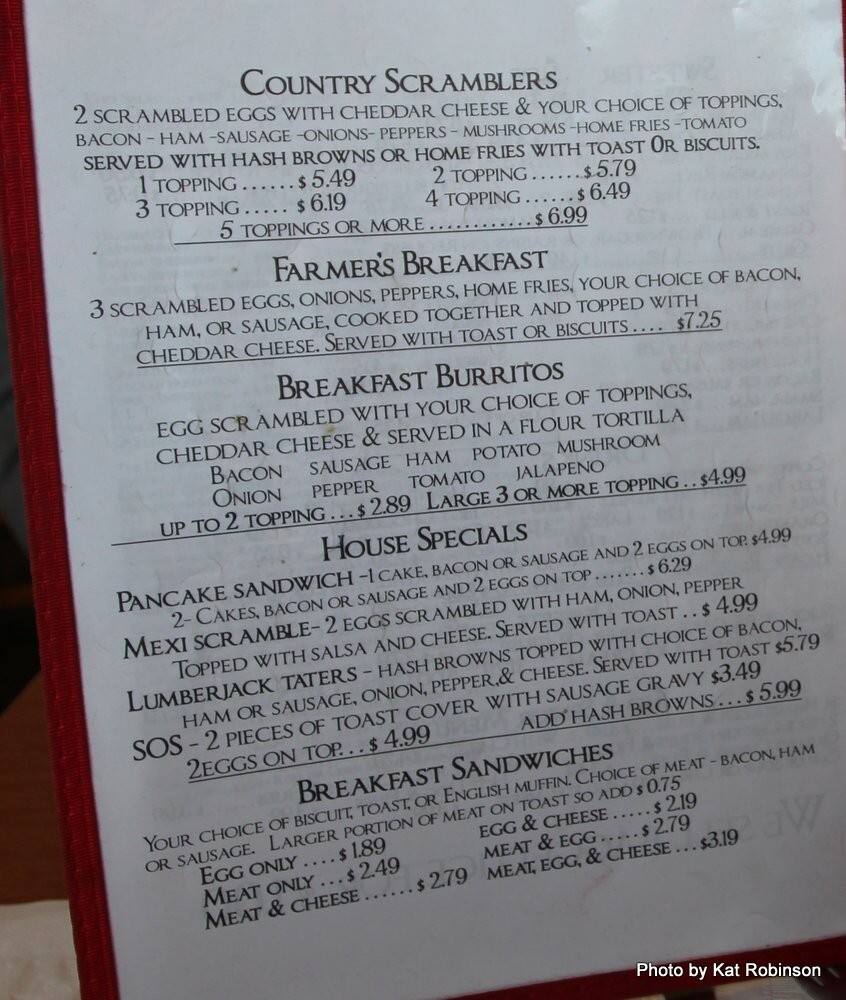 Lisa's Lead Hill Cafe Menu Urbanspoon/Zomato