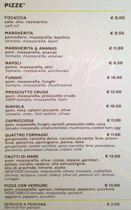 Menu di Ristorante Da Diego 