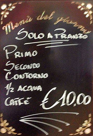 Menu di Golfo di Mondello 