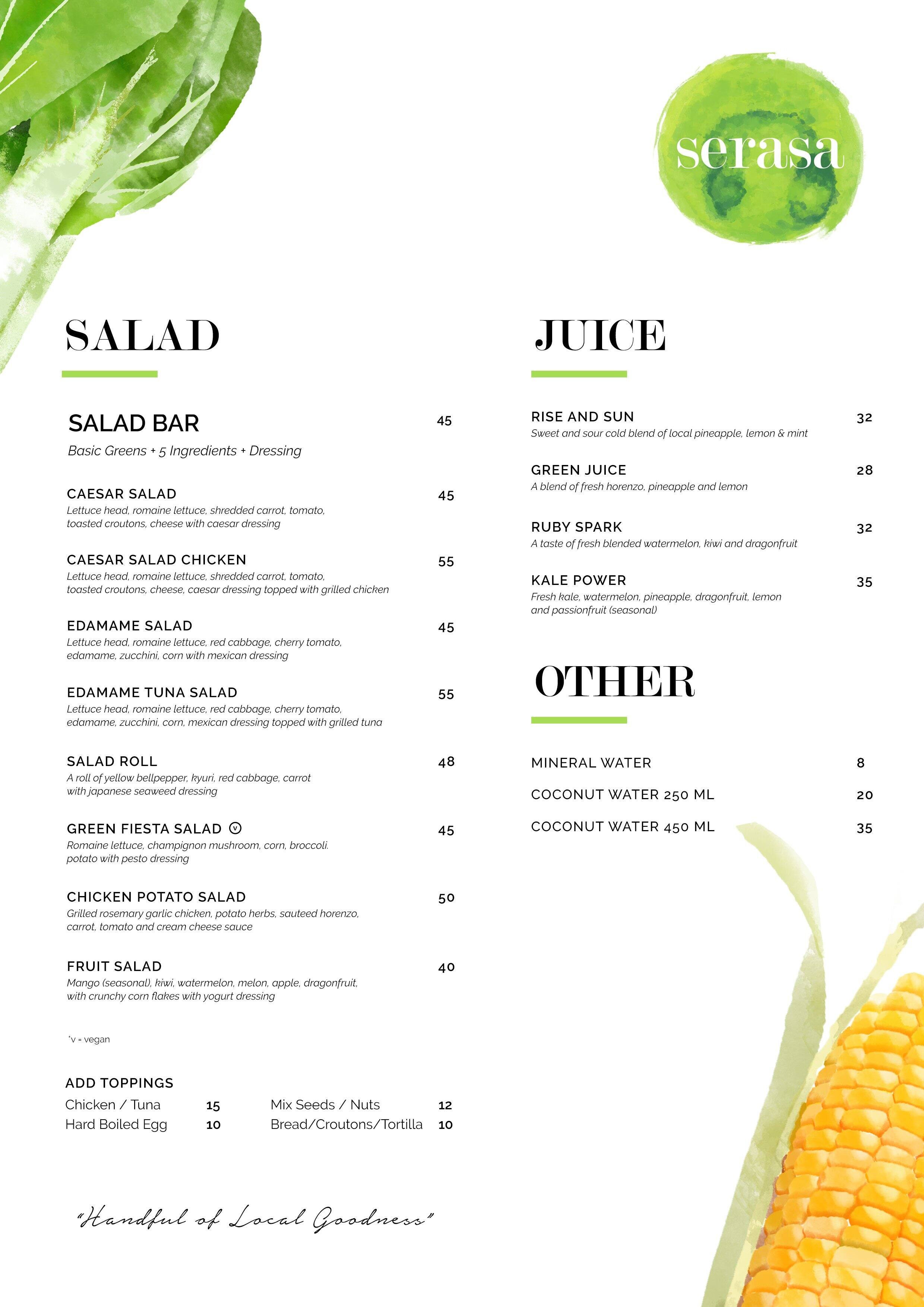 Serasa Salad Bar Fatmawati Jakarta क म न Zomato Indonesia