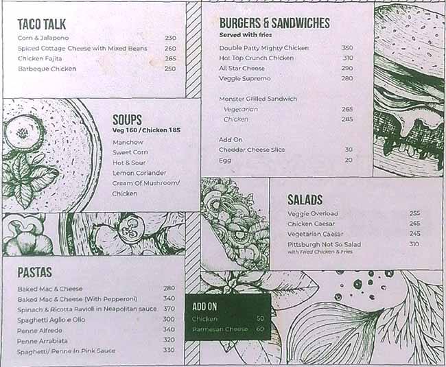 The Burrow menu