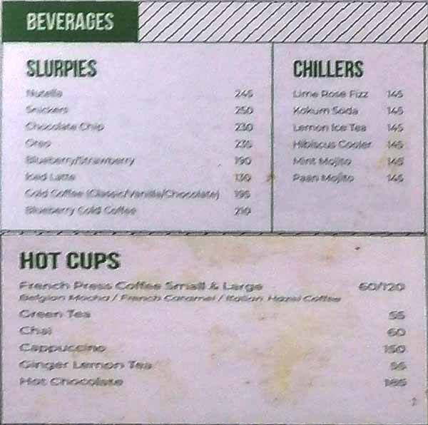 The Burrow menu