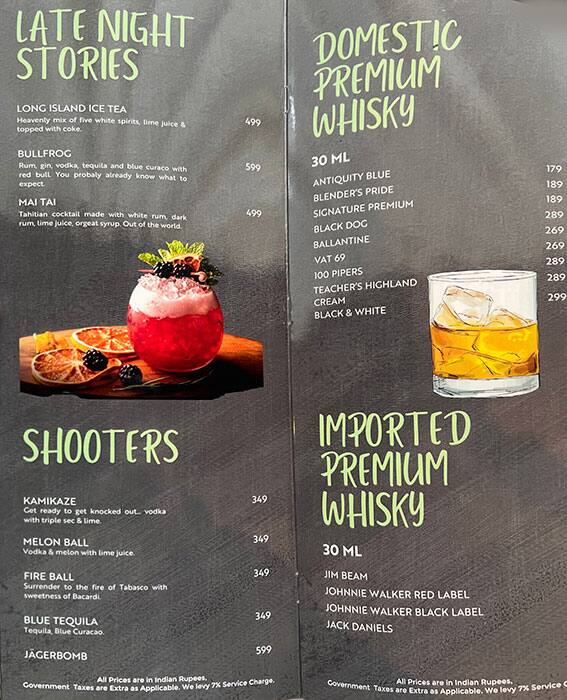 Menu of Drool Brew House, Sector 13, Dwarka, New Delhi