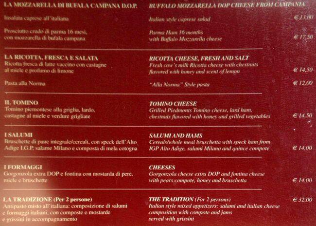 Menu di Café Martini 