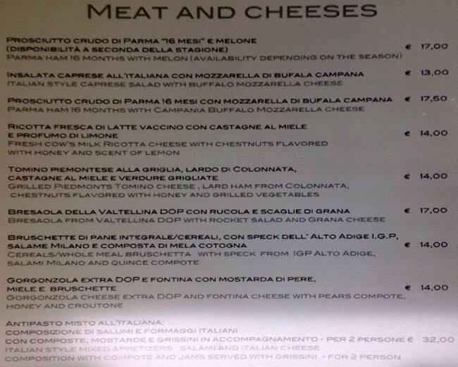 Menu di Café Martini 