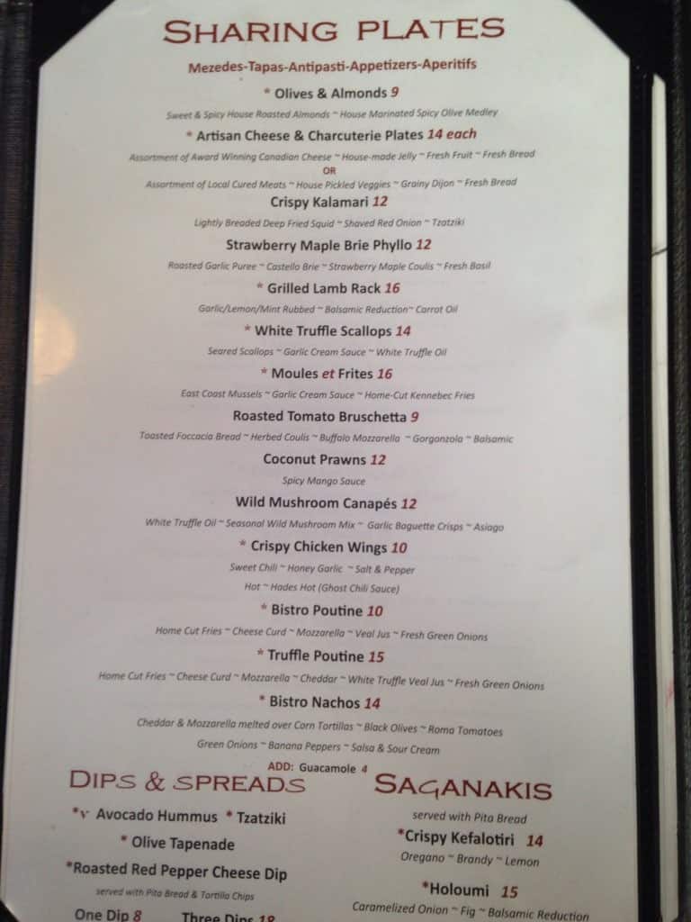 Olive Bistro & Lounge Menu Urbanspoon/Zomato