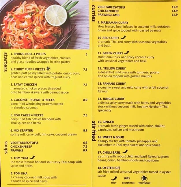 Mama Thai Menu, Menu for Mama Thai, Upper Mount Gravatt, Brisbane