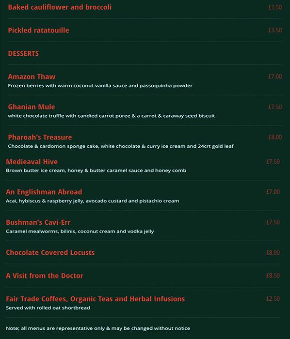 Archipelago menu